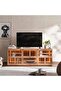 Mirage Tv Unit With 3 Door Veneer - Natural - 2