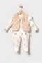 Baby Girl Plush Vest Jumpsuit 0-3/3-6 Months Jumpsuit Set Newborn Hospital Release Baby Outfits - 3