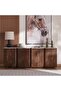 Regala Sideboard With 4 Door Marble - White Brown - 2