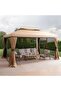 Romana Aluminium Gazebo 3x3 M - Biege - 3