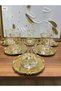 Gold Rose Plated Pearl Golded Eva Tea Set - 3
