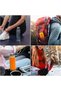 Glass Water Bottles with Lids - 6pcs Set, 16oz Reusable Leakproof Water Bottle for Juice, Tea, - 8