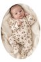 Baby Girl Leopard Floral Animal Patterned 3-Piece Romper Set 0-3 Months Baby Romper Newborn Hospital Release - 3
