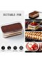 12 Pcs Plastic Rectangle Dessert Cups with Lids - Perfect for Tiramisu, Mousse, Fruit Salads, & - 3