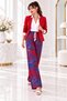 Women's 100% Viscose Patterned Loose Trousers – Elastic Waist, Soft and Comfortable for Daily Use - 7