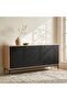 Ruwa Sideboard With 3 Door - Natural Black