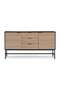 Ellis Sideboard With 3 Drawer & 2 Door Melamine - Natural & Black - 6