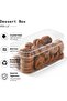 12 Pcs Plastic Rectangle Dessert Cups with Lids - Perfect for Tiramisu, Mousse, Fruit Salads, & - 4