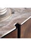 Regala Sideboard With 4 Door Marble - White Brown - 8
