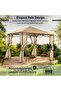 Iraa Gazebo 3x3 M - Beige - 5