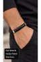 Vandric Carbonweave Black Leather Men's Bracelet - Thick Cross Weave and Wide Flat Band