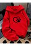 Women's Hooded Sweatshirt – 3 Thread Raster Printed Winter Hoodie