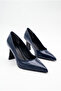Women's Pointed Toe Thick Striped Heeled Classic Daily Stiletto Shoes