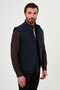 Textured Slim Fit Stand Collar Buttoned Wool Blend Men's Vest Navy Blue - 40965.26K - 6