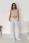 Three-Yarn Tracksuit with Stoppers Gray - 2