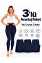 |   Women's Winter Thermal Tights 3-Piece Eco Pack Dark Blue (3 Pieces) - 3