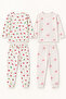 Girls' Fabric Pajama Set with Report Cards Comes in 2 Sets.