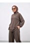 Arka Roba Detail Shalwar Suit - Light Brown - 3