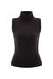 Fine Knit Turtleneck Brown Knitwear Top - 6