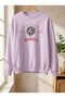 Women's Men's Unisex Majestic Printed Crew Neck Oversized Sweatshirt