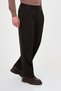 Straight Baggy Fit Double Pleated Men's Trousers Brown - 38385.26K - 4