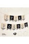 Happy Birthday Letter Banner - Silvery Black Silver - 2