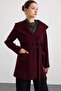 Hooded Short Coat with Pockets A.Mürdüm 3185