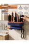 Airwrap Compatible Hair Styler Stand Organizer Wall Shelf Prussian Blue Appliance Organizer Bathroom Hanger