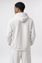 Erkek Basic Oversize Hoodie Ekru - 3
