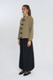 Women's Judge Collar Chinese Button Solid Color Blouse - Shirt - 2