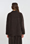 Women's Chinese Buttoned Velvet Solid Color Shirt - 5