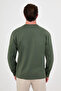 Plain Regular Fit Crew Neck 100% Cotton Long Sleeve Men's T-Shirt Khaki - 36902.26K - 4