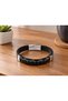 Vandric Carbonweave Black Leather Men's Bracelet - Thick Cross Weave and Wide Flat Band - 3