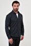 Checkered Slim Fit Classic Collar Lumberjack Long Sleeve Men's Shirt Black - 27156.26K - 6