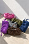 Women's Andrea Drawstring Suede Bag Purple 1709 - 3