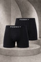 Men's Casual Comfort Daily 2-Piece Black Boxer