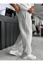 Light Gray Panda Fabric Ribbed Baggy Tracksuit Res-4002 - 3