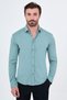 Straight Slim Fit Men's Shirt Green - 27023.24K