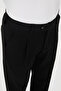 Straight Baggy Fit Pleated Men's Trousers Black - 38386.26K - 2