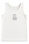 2-Piece Girls' Undershirt Set Off-White, Front and Back Printed Undershirt, Cute Rabbit Printed Cotton Girls' Undershirt, Cotton 2-Piece Underwear, Gift Undershirt Set, Girls' Underwear Undershirt-01 - 3