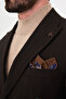 Striped Slim Fit Wide Collar Double Breasted Italian Style Double Leg Trousers Men's Suit Coffee - 45486.26K - 2