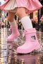 Ki̇tty Unisex Children's Daily Rain and Snow Boots with Fur Inside and Elastic Rubber - 7