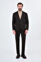 Straight Oversize Collarless Men's Suit with Pleated Trousers Coffee - 45489.26K - 3