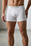 Men's Trend Breathable Relaxed White Boxer - 3