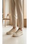 3870 Beige Genuine Leather Sneaker