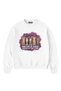 Master of Chaos Front Printed Oversize Sweatshirt White