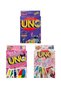 Kuromi Uno + Labubu Uno + Stitch Uno Game Cards Set of 3