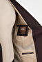 Straight Slim Fit Mono Collar Pocket Trousers Tie Waist Men's Suit Coffee - 45480.26K - 7