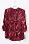 Italian Burgundy Judge Collar Long Sleeve Patterned Sequin Pocket Casual Viscose Woven Blouse 75 60 - 2