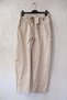 Italian Beige Pocketed Elastic and Tie-Waist Narrow Leg Casual Gabardine Woven Trousers 102 60 - 2